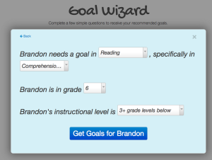 GoalBook's Goal Wizard